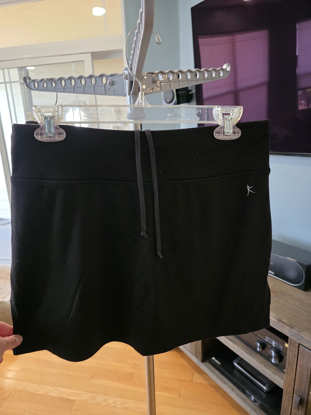 Danskin Now Black Active Skort with Inner Bike Short